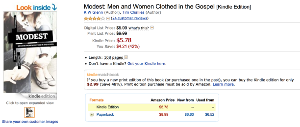 2014-09-11 Modest Book Cover on Amazon
